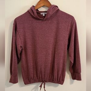 Mirawise Burgundy Cowl Neck Sweater